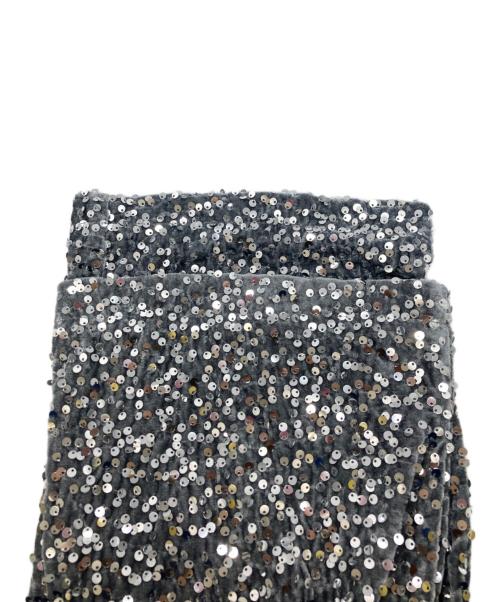 MAISON SPECIAL（メゾンスペシャル）MAISON SPECIAL (メゾンスペシャル) スパンコールイージーワイドパンツ グレー サイズ:38の古着・服飾アイテム