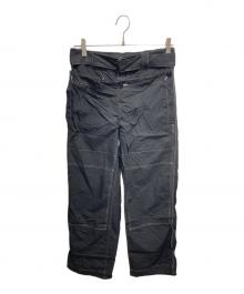 MAISON SPECIAL（メゾンスペシャル）の古着「ウエストレイヤードステッチパンツ」｜ブラック