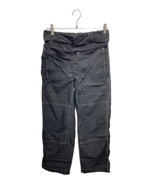 MAISON SPECIAL（メゾンスペシャル）MAISON SPECIAL (メゾンスペシャル) ウエストレイヤードステッチパンツ ブラック サイズ:FREEの古着・服飾アイテム