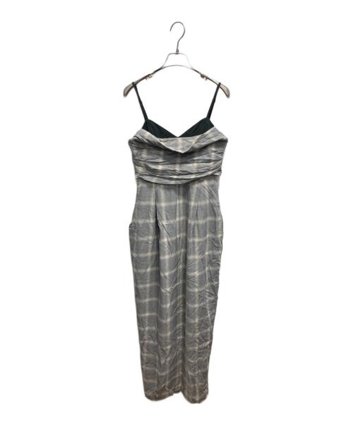 PRANK PROJECT（プランクプロジェクト）PRANK PROJECT (プランクプロジェクト) CONTRACTIVE CHECK ONE PIECE グレー サイズ:38の古着・服飾アイテム