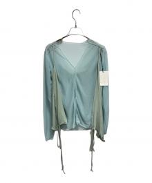 PUBLIC TOKYO（パブリックトウキョウ）の古着「シースルーレイヤード 2wayラップ」｜グリーン