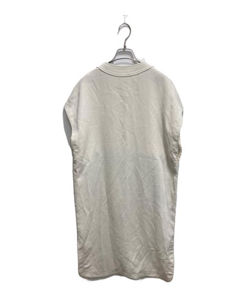 PUBLIC TOKYO（パブリックトウキョウ）PUBLIC TOKYO (パブリックトウキョウ) メッシュトップスレイヤードワンピース ベージュ サイズ:FREEの古着・服飾アイテム