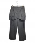 ZARA×MAISON SPECIALザラ×メゾンスペシャル）の古着「スカート オーバー パンツ」｜グレー