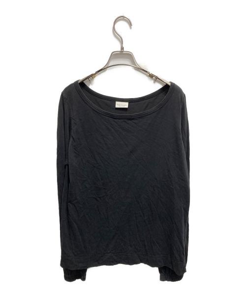 DRIES VAN NOTEN（ドリスヴァンノッテン）DRIES VAN NOTEN (ドリスヴァンノッテン) 袖切替カットソー ブラック サイズ:XSの古着・服飾アイテム