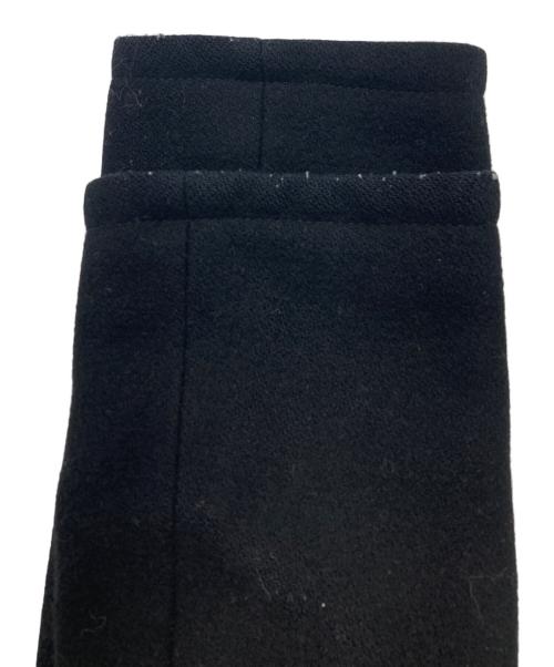 BURBERRY BLUE LABEL（バーバリーロンドンブルーレーベル）BURBERRY BLUE LABEL (バーバリーロンドンブルーレーベル) ラビットファー付ウールコート ブラック サイズ:38の古着・服飾アイテム