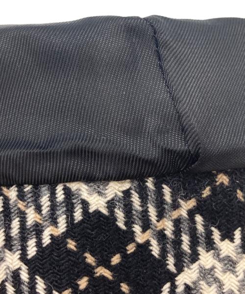 BURBERRY BLUE LABEL（バーバリーロンドンブルーレーベル）BURBERRY BLUE LABEL (バーバリーロンドンブルーレーベル) ラビットファー付ウールコート ブラック サイズ:38の古着・服飾アイテム