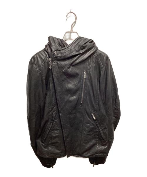 JACKROSE Luv maison（ジャックローズラブメゾン）JACKROSE Luv maison (ジャックローズラブメゾン) レザーライダースジャケット ブラック サイズ:44の古着・服飾アイテム