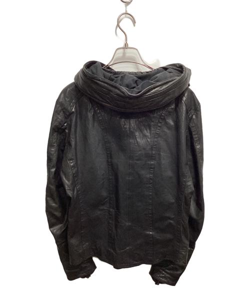 JACKROSE Luv maison（ジャックローズラブメゾン）JACKROSE Luv maison (ジャックローズラブメゾン) レザーライダースジャケット ブラック サイズ:44の古着・服飾アイテム