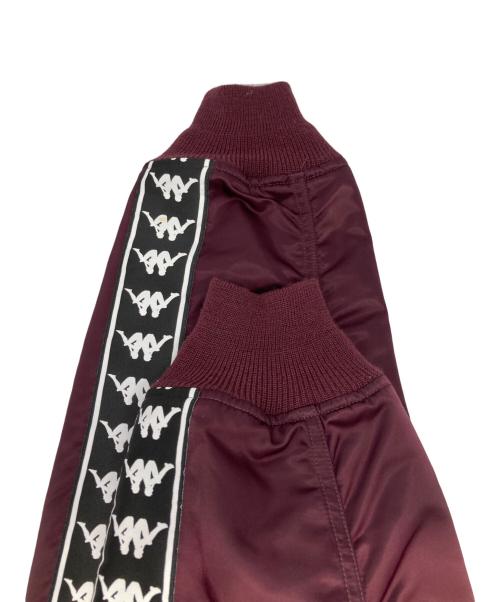 CHRISTIAN DADA（クリスチャンダダ）CHRISTIAN DADA (クリスチャンダダ) KAPPA (カッパ) コラボSkelton Bomber Jacket ボルドー サイズ:50の古着・服飾アイテム