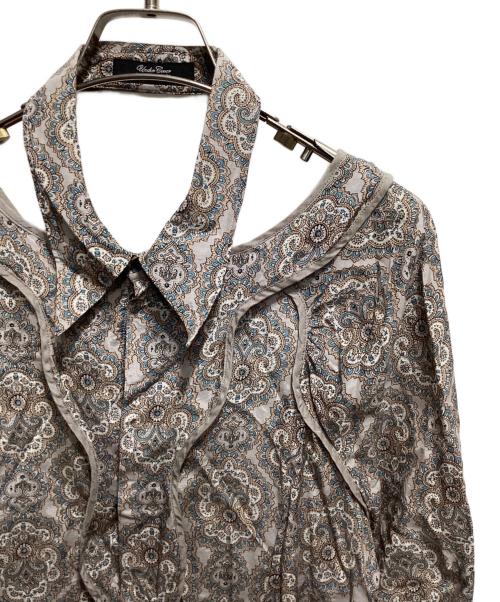 UNDERCOVER（アンダーカバー）UNDERCOVER (アンダーカバー) 総柄ブラウスワンピース ブルー×グレー サイズ:2の古着・服飾アイテム