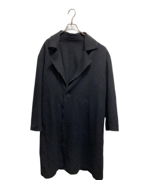BLANC Y.M（ブランワイエム）BLANC Y.M (ブランワイエム) デザインカシミヤウールコート ブラック サイズ:Ⅿの古着・服飾アイテム