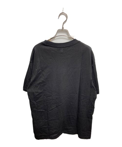 AMI Alexandre Mattiussi（アミアレクサンドルマテュッシ）AMI Alexandre Mattiussi (アミアレクサンドルマテュッシ) ゴールドロゴ刺繍Tシャツ ブラック サイズ:Ⅼの古着・服飾アイテム