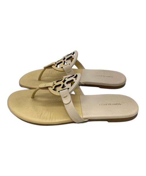 TORY BURCH（トリーバーチ）TORY BURCH (トリーバーチ) ミニミラーサンダル アイボリー サイズ:25cmの古着・服飾アイテム