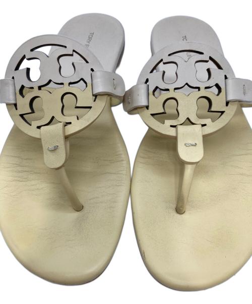TORY BURCH（トリーバーチ）TORY BURCH (トリーバーチ) ミニミラーサンダル アイボリー サイズ:25cmの古着・服飾アイテム