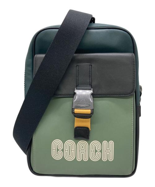 COACH（コーチ）COACH (コーチ) トラック パック カラーブロック ウィズ コーチ パッチ グリーンの古着・服飾アイテム