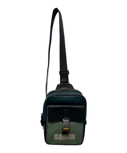 COACH（コーチ）COACH (コーチ) トラック パック カラーブロック ウィズ コーチ パッチ グリーンの古着・服飾アイテム