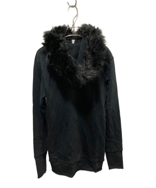 CIVARIZE（シヴァーライズ）CIVARIZE (シヴァーライズ) Black Fur Hoodie ブラック サイズ:44の古着・服飾アイテム