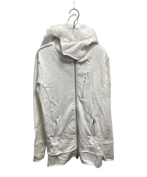 CIVARIZE（シヴァーライズ）CIVARIZE (シヴァーライズ) fur hoodie ホワイト サイズ:44の古着・服飾アイテム