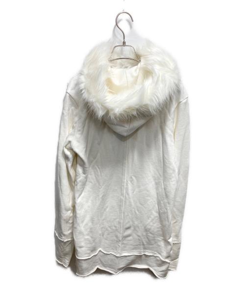 CIVARIZE（シヴァーライズ）CIVARIZE (シヴァーライズ) fur hoodie ホワイト サイズ:44の古着・服飾アイテム