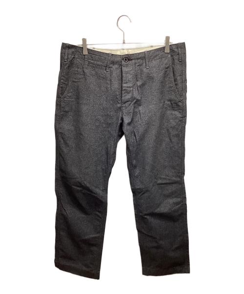 BURGUS PLUS（バーガスプラス）BURGUS PLUS (バーガスプラス) ボタンフライチノトラウザー グレー サイズ:36の古着・服飾アイテム