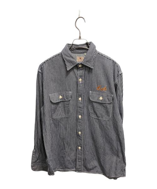SUGAR CANE（シュガーケーン）SUGAR CANE (シュガーケーン) HICKORY L/S WORK SHIRTS インディゴ サイズ:Ⅼの古着・服飾アイテム