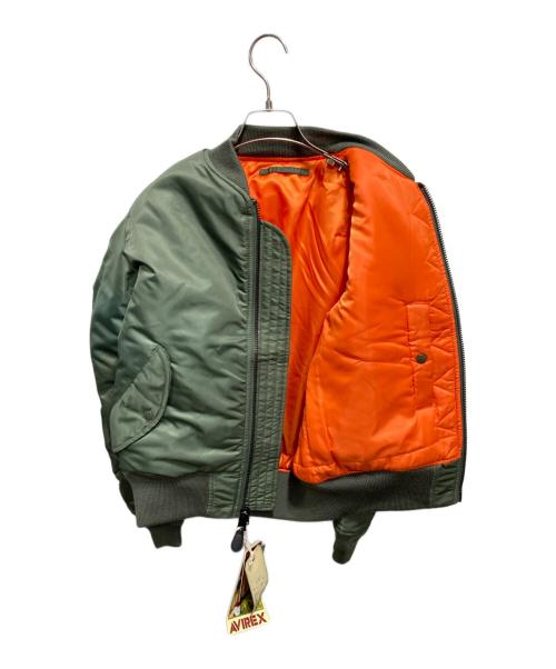 AVIREX（アヴィレックス）AVIREX (アヴィレックス) MILITARY JKT MA-1 COMMERCIAL FLIGHT JACKET グリーン サイズ:Ⅿ 未使用品の古着・服飾アイテム