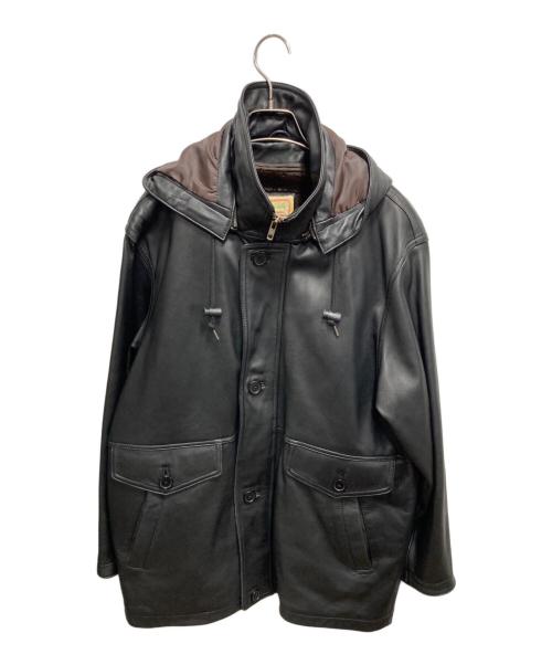 Canyon de Chelly（キャニオンデシェリー）Canyon de Chelly (キャニオンデシェリー) ライナー付きレザージャケット ブラック サイズ:Ⅿの古着・服飾アイテム