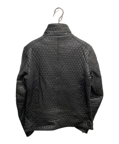 renoma HOMME（レノマオム）renoma HOMME (レノマオム) キルティングゴートレザージャケット ブラック サイズ:Ⅿの古着・服飾アイテム