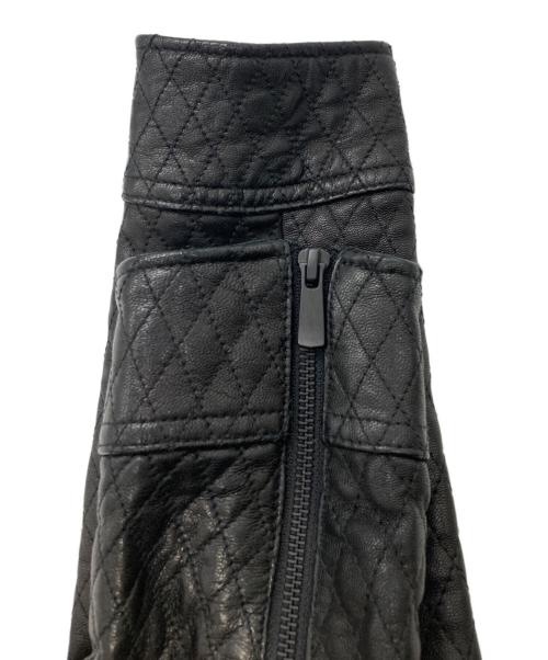 renoma HOMME（レノマオム）renoma HOMME (レノマオム) キルティングゴートレザージャケット ブラック サイズ:Ⅿの古着・服飾アイテム