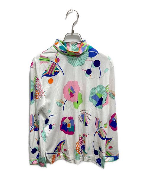 LEONARD SPORT（レオナール スポーツ）LEONARD SPORT (レオナール スポーツ) 総柄プリントハイネックカットソー マルチカラー サイズ:Ⅼの古着・服飾アイテム