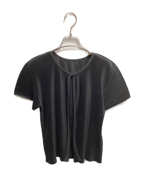 PLEATS PLEASE（プリーツプリーズ）PLEATS PLEASE (プリーツプリーズ) ボレロカーディガン ブラック サイズ:5の古着・服飾アイテム