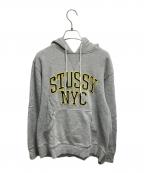 OLD STUSSYオールドステューシー）の古着「STUSSY NYCパーカー」｜グレー