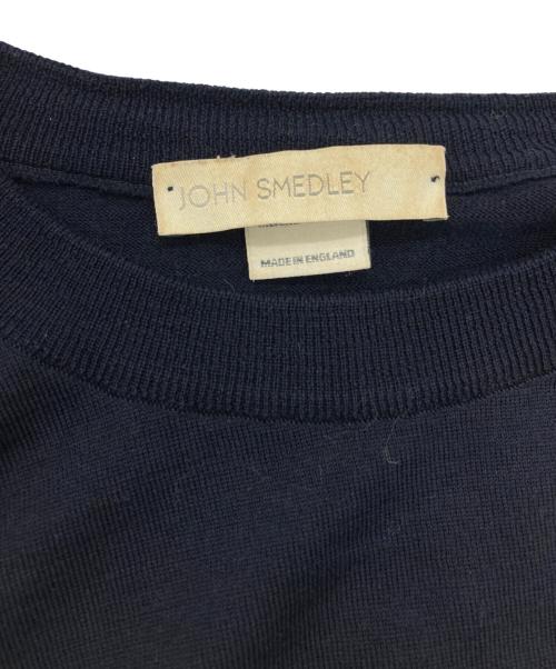JOHN SMEDLEY（ジョンスメドレー）JOHN SMEDLEY (ジョンスメドレー) クルーネックニット ネイビー サイズ:Sの古着・服飾アイテム