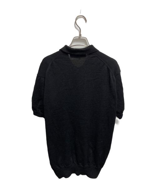 COMME des GARCONS HOMME（コムデギャルソン オム）COMME des GARCONS HOMME (コムデギャルソン オム) ニットポロシャツ ブラック サイズ:Mの古着・服飾アイテム