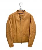 GENNAROジェンナロ）の古着「レザージャケット」｜ブラウン