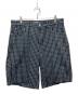 OBEY（オベイ）の古着「PLAID BAGGY DENIM SHORT」｜ブラック