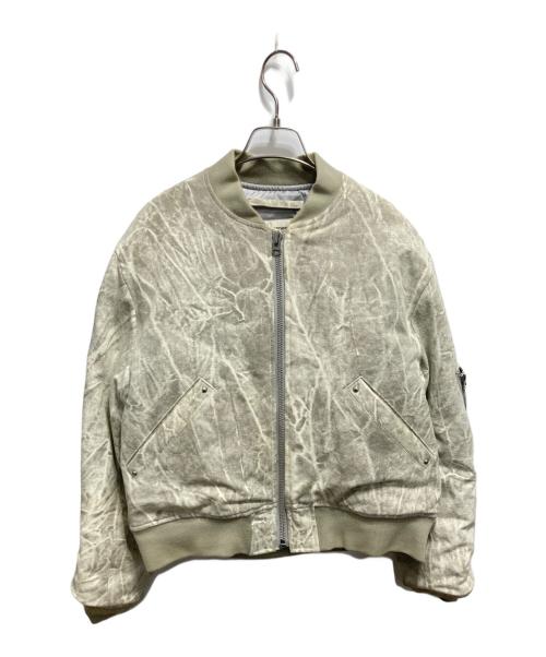 BEAMS FUTURE ARCHIVE（ビームスフューチャーアーカイブ）BEAMS FUTURE ARCHIVE (ビームスフューチャーアーカイブ) 24AW FA.CHEMICAL FADE MA-1 ベージュ サイズ:Sの古着・服飾アイテム