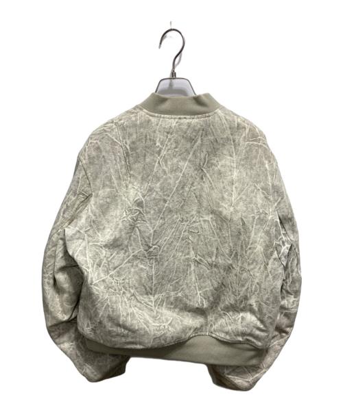 BEAMS FUTURE ARCHIVE（ビームスフューチャーアーカイブ）BEAMS FUTURE ARCHIVE (ビームスフューチャーアーカイブ) 24AW FA.CHEMICAL FADE MA-1 ベージュ サイズ:Sの古着・服飾アイテム