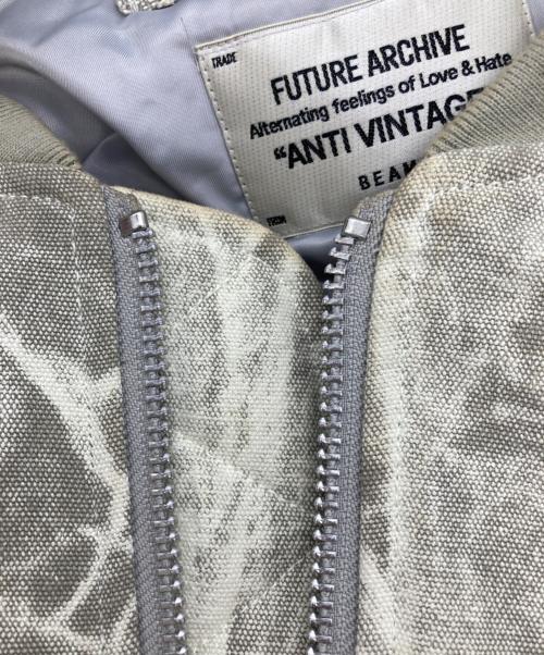 BEAMS FUTURE ARCHIVE（ビームスフューチャーアーカイブ）BEAMS FUTURE ARCHIVE (ビームスフューチャーアーカイブ) 24AW FA.CHEMICAL FADE MA-1 ベージュ サイズ:Sの古着・服飾アイテム