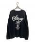 stussy (ステューシー) LOGO CREW SWEAT ブラック サイズ:XL：8000円