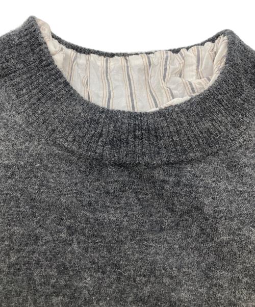 Maison Margiela（メゾンマルジェラ）Maison Margiela (メゾンマルジェラ) 24AW レイヤードニット グレー サイズ:Mの古着・服飾アイテム