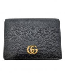 GUCCI（グッチ）の古着「ダブルG カードケース ウォレット」｜ブラック