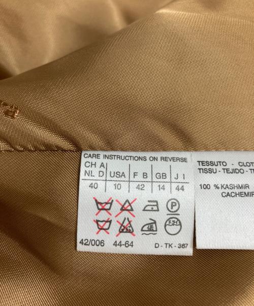 MaxMara（マックスマーラ）MaxMara (マックスマーラ) ピュアカシミヤコート キャメル サイズ:44の古着・服飾アイテム