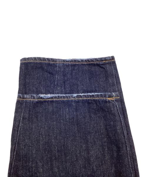 moussy（マウジー）moussy (マウジー) CUT OUT WIDE STRAIGHT インディゴ サイズ:25の古着・服飾アイテム