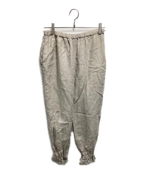 nest Robe（ネストローブ）nest Robe (ネストローブ) ヘンプフリルパンツ ベージュ サイズ:Freeの古着・服飾アイテム