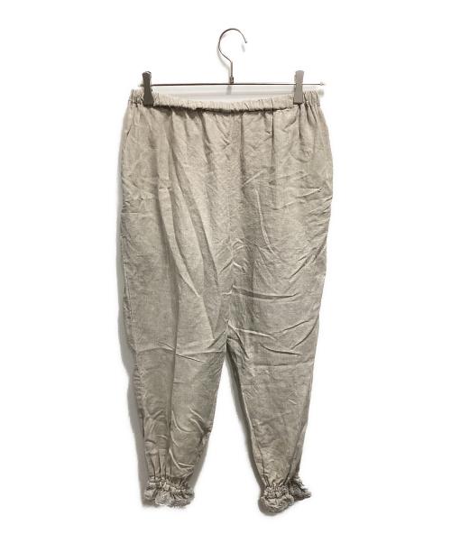 nest Robe（ネストローブ）nest Robe (ネストローブ) ヘンプフリルパンツ ベージュ サイズ:Freeの古着・服飾アイテム