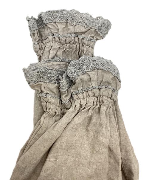 nest Robe（ネストローブ）nest Robe (ネストローブ) ヘンプフリルパンツ ベージュ サイズ:Freeの古着・服飾アイテム