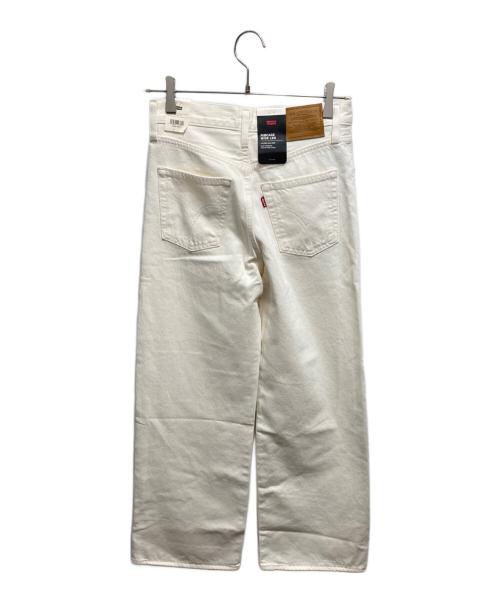 LEVI'S（リーバイス）LEVI'S (リーバイス) RIBCAGE WIDE LEG/ワイドデニムパンツ ホワイト サイズ:W25 未使用品の古着・服飾アイテム