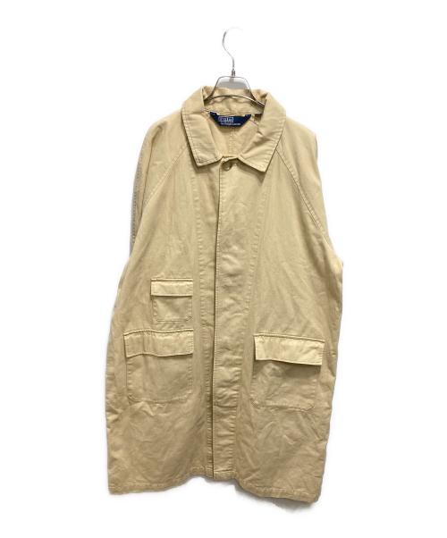 POLO RALPH LAUREN（ポロ・ラルフローレン）POLO RALPH LAUREN (ポロ・ラルフローレン) マルチポケットステンカラーコート ベージュ サイズ:Lの古着・服飾アイテム