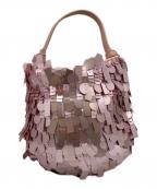 STAUDスタウド）の古着「CRESCENTハンドバッグ」｜ピンク